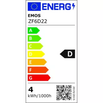 EMOS LED FLM MINI GL 3,4W(40W) 470lm E27 WW EMOS LED FLM MINI GL 3,4W(40W) 470lm E27 WW