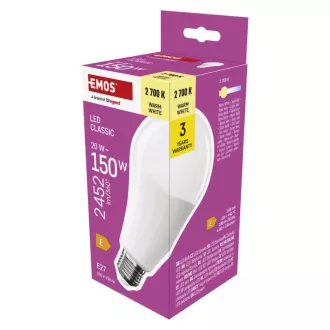 EMOS LED CLS A80 20W(150W) 2452lm E27 WW EMOS LED CLS A80 20W(150W) 2452lm E27 WW