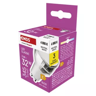 LED CLS MR16 3W(32W) 345lm GU10 NW LED CLS MR16 3W(32W) 345lm GU10 NW
