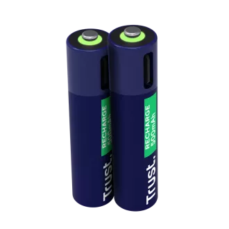 TRUST USB-C RECHARGEABLE BATTERIES 2P - AAA TRUST USB-C RECHARGEABLE BATTERIES 2P - AAA