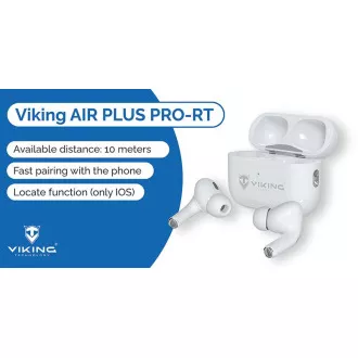Bezdrátová Bluetooth sluchátka Viking AIR PLUS/ANC/BT/Bezdrát/Bílá Bezdrátová Bluetooth sluchátka Viking AIR PLUS/ANC/BT/Bezdrát/Bílá