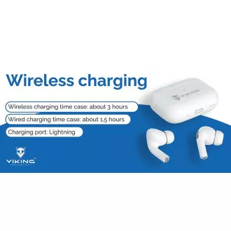 Bezdrátová Bluetooth sluchátka Viking AIR PLUS/ANC/BT/Bezdrát/Bílá Bezdrátová Bluetooth sluchátka Viking AIR PLUS/ANC/BT/Bezdrát/Bílá