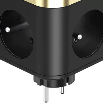 Síťový adaptér VIKING Y33, černá/Output: 3xAC, 1xUSB-A, 2xUSB-C/Tlačítko ON/OFF Síťový adaptér VIKING Y33, černá/Output: 3xAC, 1xUSB-A, 2xUSB-C/Tlačítko ON/OFF
