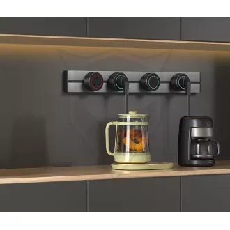 Zásuvkový modul Viking A40SB, stříbrno-černá/výstupy - 1xAC/výkon až 2500W/230V,16A,50Hz/Zásuvka typ Zásuvkový modul Viking A40SB, stříbrno-černá/výstupy - 1xAC/výkon až 2500W/230V,16A,50Hz/Zásuvka typ