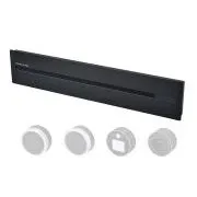 Zásuvková lišta - zápustná Viking LZ60B/230V,50Hz/60cm délka/černá/až 7 modulů/IP20/hliník/zápustná