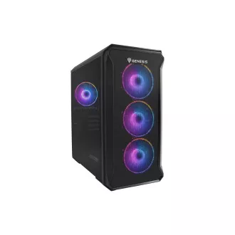 Počítačová skříň Genesis IRID 503 ARGB V2/Micro Tower/Transpar./Černá Počítačová skříň Genesis IRID 503 ARGB V2/Micro Tower/Transpar./Černá
