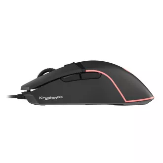 Genesis herní optická myš KRYPTON 220/RGB/6400 DPI/Herní/Optická/6 000 DPI/Drátová USB/Černá Genesis herní optická myš KRYPTON 220/RGB/6400 DPI/Herní/Optická/6 000 DPI/Drátová USB/Černá