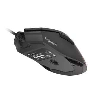 Genesis herní optická myš KRYPTON 220/RGB/6400 DPI/Herní/Optická/6 000 DPI/Drátová USB/Černá Genesis herní optická myš KRYPTON 220/RGB/6400 DPI/Herní/Optická/6 000 DPI/Drátová USB/Černá