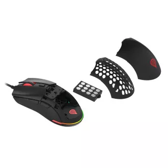Genesis herní optická myš KRYPTON 750/RGB/8000 DPI/Herní/Optická/8 000 DPI/Drátová USB/Černá Genesis herní optická myš KRYPTON 750/RGB/8000 DPI/Herní/Optická/8 000 DPI/Drátová USB/Černá