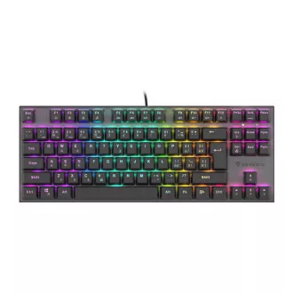 Genesis herní mechanická klávesnice THOR 303/TKL/RGB/Outemu Red/Drátová USB/CZ-SK layout/Černá Genesis herní mechanická klávesnice THOR 303/TKL/RGB/Outemu Red/Drátová USB/CZ-SK layout/Černá