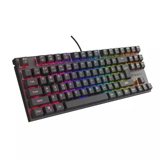 Genesis herní mechanická klávesnice THOR 303/TKL/RGB/Outemu Peach Silent/Drátová USB/US layout/Černá Genesis herní mechanická klávesnice THOR 303/TKL/RGB/Outemu Peach Silent/Drátová USB/US layout/Černá