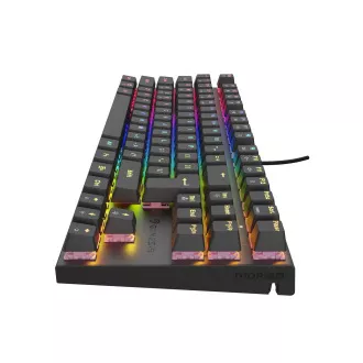 Genesis herní mechanická klávesnice THOR 303/TKL/RGB/Outemu Peach Silent/Drátová USB/US layout/Černá Genesis herní mechanická klávesnice THOR 303/TKL/RGB/Outemu Peach Silent/Drátová USB/US layout/Černá