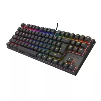 Genesis herní mechanická klávesnice THOR 303/TKL/RGB/Outemu Peach Silent/Drátová USB/US layout/Černá Genesis herní mechanická klávesnice THOR 303/TKL/RGB/Outemu Peach Silent/Drátová USB/US layout/Černá