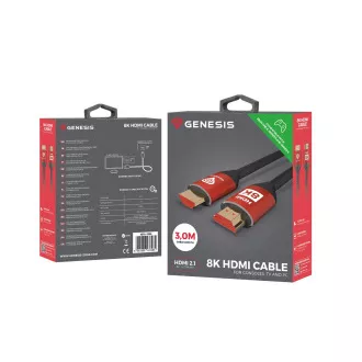Genesis kabel HDMI M/M V2.1 3M 8K pro XBOX X/S Genesis kabel HDMI M/M V2.1 3M 8K pro XBOX X/S