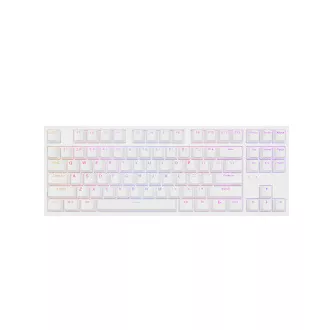 Genesis herní mechanická klávesnice THOR 404/RGB/Gateron Yellow Pro/Drátová USB/US layout/Bílá Genesis herní mechanická klávesnice THOR 404/RGB/Gateron Yellow Pro/Drátová USB/US layout/Bílá