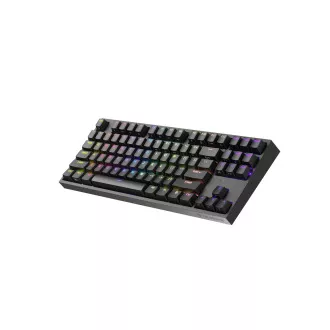 Genesis herní mechanická klávesnice THOR 404/RGB/Gateron Yellow Pro/Drátová USB/US layout/Černá Genesis herní mechanická klávesnice THOR 404/RGB/Gateron Yellow Pro/Drátová USB/US layout/Černá