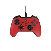 Drátový gamepad Genesis MANGAN 300, pro PC/Switch/Mobil, červený