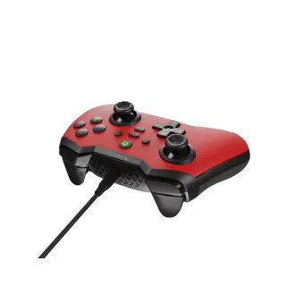 Drátový gamepad Genesis MANGAN 300, pro PC/Switch/Mobil, červený Drátový gamepad Genesis MANGAN 300, pro PC/Switch/Mobil, červený
