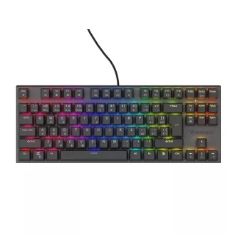 Genesis tichá herní klávesnice THOR 303/TKL/RGB/Outemu Peach/Drátová USB/CZ-SK layout/Černá Genesis tichá herní klávesnice THOR 303/TKL/RGB/Outemu Peach/Drátová USB/CZ-SK layout/Černá