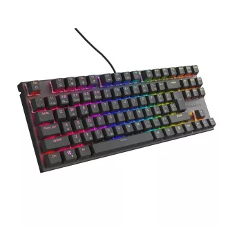 Genesis tichá herní klávesnice THOR 303/TKL/RGB/Outemu Peach/Drátová USB/CZ-SK layout/Černá Genesis tichá herní klávesnice THOR 303/TKL/RGB/Outemu Peach/Drátová USB/CZ-SK layout/Černá