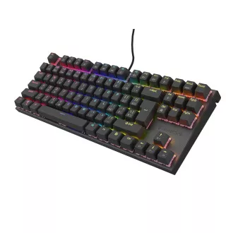 Genesis tichá herní klávesnice THOR 303/TKL/RGB/Outemu Peach/Drátová USB/CZ-SK layout/Černá Genesis tichá herní klávesnice THOR 303/TKL/RGB/Outemu Peach/Drátová USB/CZ-SK layout/Černá