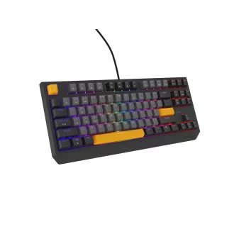 Genesis herní klávesnice THOR 230/TKL/RGB/Outemu Red/Drátová USB/US layout/Anchor Negative Šedá