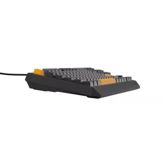Genesis herní klávesnice THOR 230/TKL/RGB/Outemu Red/Drátová USB/US layout/Anchor Negative Šedá