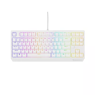 Genesis herní klávesnice THOR 230/TKL/RGB/Outemu Brown/Drátová USB/US layout/Bílá Genesis herní klávesnice THOR 230/TKL/RGB/Outemu Brown/Drátová USB/US layout/Bílá