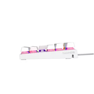 Genesis tichá herní klávesnice THOR 303/TKL/RGB/Outemu Peach Silent/Drátová USB/US layout/Bílá Genesis tichá herní klávesnice THOR 303/TKL/RGB/Outemu Peach Silent/Drátová USB/US layout/Bílá