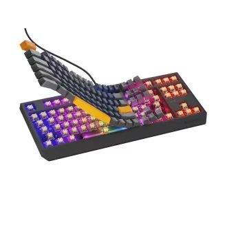 GENESIS herní klávesnice THOR 230/TKL/RGB/Outemu Panda/Drátová USB/US layout/Naval Blue Positive GENESIS herní klávesnice THOR 230/TKL/RGB/Outemu Panda/Drátová USB/US layout/Naval Blue Positive