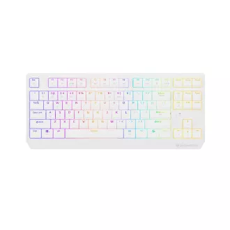 GENESIS herní klávesnice THOR 230/TKL/RGB/Outemu Red/Bezdrátová USB + Bluetooth/US layout/Bílá GENESIS herní klávesnice THOR 230/TKL/RGB/Outemu Red/Bezdrátová USB + Bluetooth/US layout/Bílá