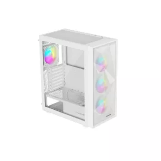Počítačová skříň Genesis DIAXID 605 ARGB/Midi Tower/Transpar./Bílá Počítačová skříň Genesis DIAXID 605 ARGB/Midi Tower/Transpar./Bílá