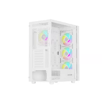 Počítačová skříň Genesis DIAXID 605 ARGB/Midi Tower/Transpar./Bílá Počítačová skříň Genesis DIAXID 605 ARGB/Midi Tower/Transpar./Bílá