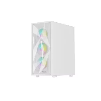 Počítačová skříň Genesis DIAXID 605 ARGB/Midi Tower/Transpar./Bílá Počítačová skříň Genesis DIAXID 605 ARGB/Midi Tower/Transpar./Bílá