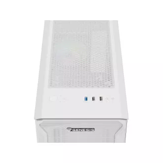 Počítačová skříň Genesis IRID 503 ARGB LITE/Mini Tower/Transpar./Bílá Počítačová skříň Genesis IRID 503 ARGB LITE/Mini Tower/Transpar./Bílá