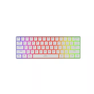 Genesis herní klávesnice THOR 660 G2/Gateron Brown/USB+BT/US layout/Bílá Genesis herní klávesnice THOR 660 G2/Gateron Brown/USB+BT/US layout/Bílá