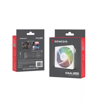 Ventilátor Genesis OXAL 120 ARGB, Bílý