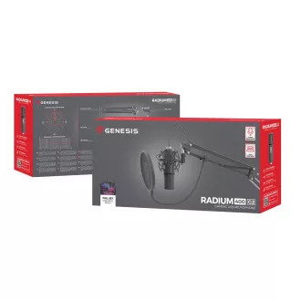 Streamovací mikrofon Genesis RADIUM 400 G2, USB Streamovací mikrofon Genesis RADIUM 400 G2, USB