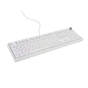 Herní mechanická klávesnice Genesis THOR 404/RGB/Outemu Peach Silent/Drátové USB-A/US layout/Bílá
