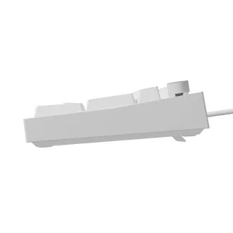 Herní mechanická klávesnice Genesis THOR 404/RGB/Outemu Peach Silent/Drátové USB-A/US layout/Bílá Herní mechanická klávesnice Genesis THOR 404/RGB/Outemu Peach Silent/Drátové USB-A/US layout/Bílá