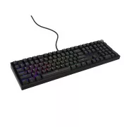 Herní mechanická klávesnice Genesis THOR 404/RGB/Gateron Yellow Pro/Drátové USB-A/US layout/Černá