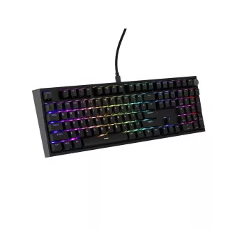 Herní mechanická klávesnice Genesis THOR 404/RGB/Gateron Yellow Pro/Drátové USB-A/US layout/Černá Herní mechanická klávesnice Genesis THOR 404/RGB/Gateron Yellow Pro/Drátové USB-A/US layout/Černá