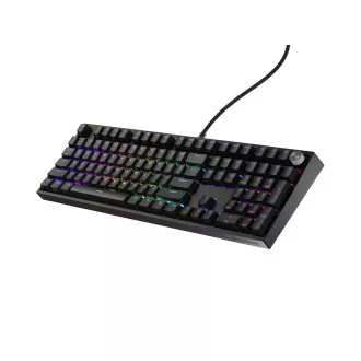 Herní mechanická klávesnice Genesis THOR 404/RGB/Gateron Yellow Pro/Drátové USB-A/US layout/Černá Herní mechanická klávesnice Genesis THOR 404/RGB/Gateron Yellow Pro/Drátové USB-A/US layout/Černá