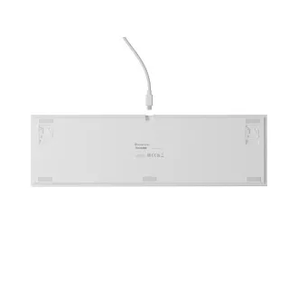 Herní mechanická klávesnice Genesis THOR 404/RGB/Gateron Yellow Pro/Drátové USB-A/US layout/Bílá Herní mechanická klávesnice Genesis THOR 404/RGB/Gateron Yellow Pro/Drátové USB-A/US layout/Bílá