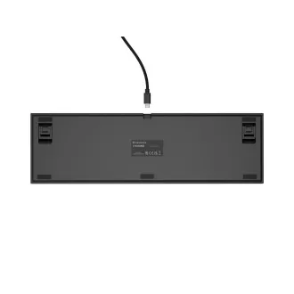 Herní mechanická klávesnice Genesis THOR 404/RGB/Outemu Peach Silent/Drátové USB-A/US layout/Černá