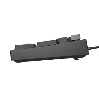 Herní mechanická klávesnice Genesis THOR 404/RGB/Outemu Peach Silent/Drátové USB-A/US layout/Černá