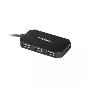 Natec Locust rozbočovač 4x USB 2.0 HUB, černý Natec Locust rozbočovač 4x USB 2.0 HUB, černý