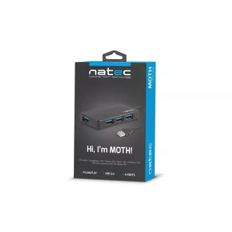 Natec Moth rozbočovač 4x USB 3.0 HUB Natec Moth rozbočovač 4x USB 3.0 HUB