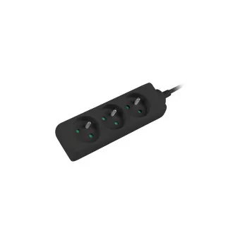 Prodlužovací kabel Lanberg PS0, 3 zásuvky, 1,5m, černá Prodlužovací kabel Lanberg PS0, 3 zásuvky, 1,5m, černá