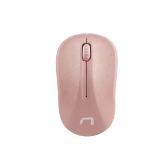 Natec optická myš TOUCAN/1600 DPI/Cestovní/Optická/1 600 DPI/Bezdrátová USB/Bílá-růžová Natec optická myš TOUCAN/1600 DPI/Cestovní/Optická/1 600 DPI/Bezdrátová USB/Bílá-růžová